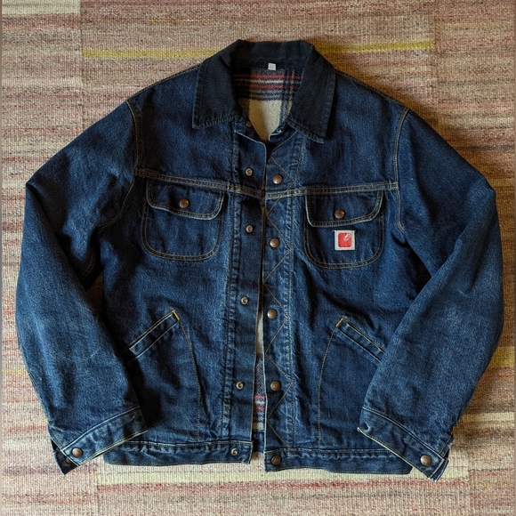 SOLD! GWG Vintage Lined Denim Jacket - Picture 1 of 5